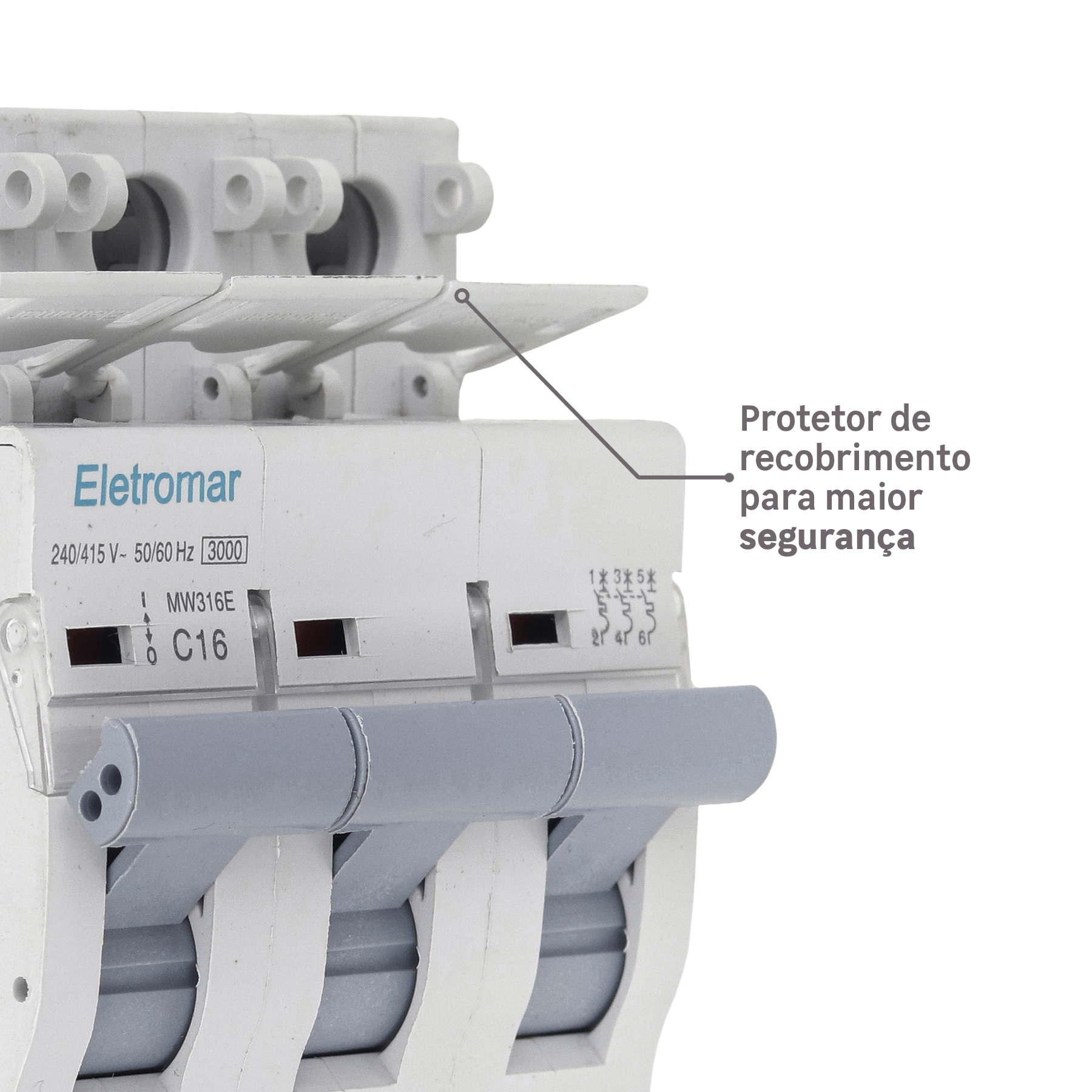 Com protetor de recobrimento: