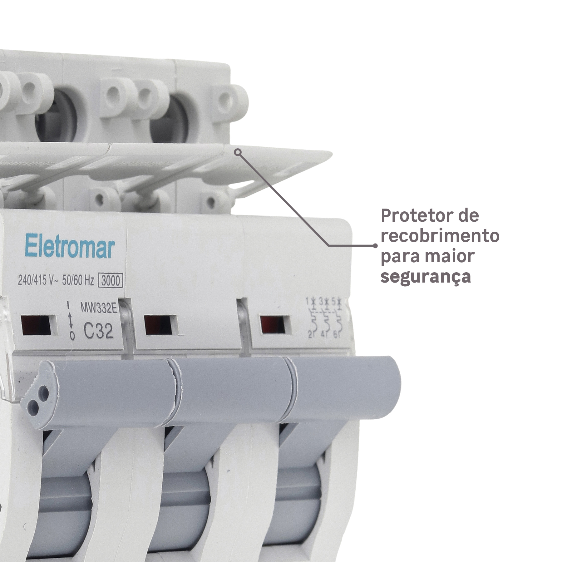 Com protetor de recobrimento: