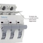 Disjuntor Din Tripolar 220-400V 40A Eletromar