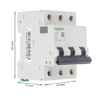 Disjuntor Din Tripolar EASY9 16A Curva C 3000A Schneider