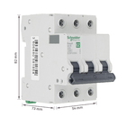 Disjuntor Din Tripolar EASY9 63A Curva C 3000A Schneider