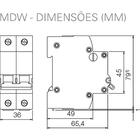 Disjuntor Mdw 16a Weg Bipolar