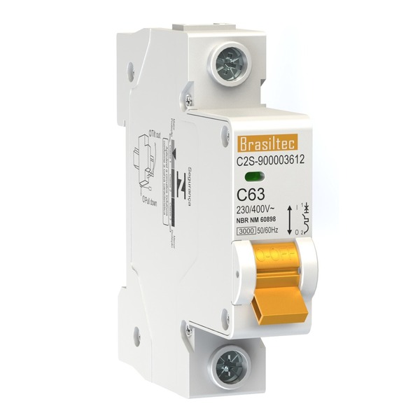 Disjuntor Monofasico 63a 3ka Alta Proteção
