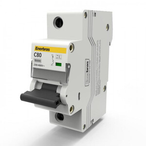 Foto de Disjuntor Monopolar Curva C 80a Din - Enerbras - Dt3-e1c80