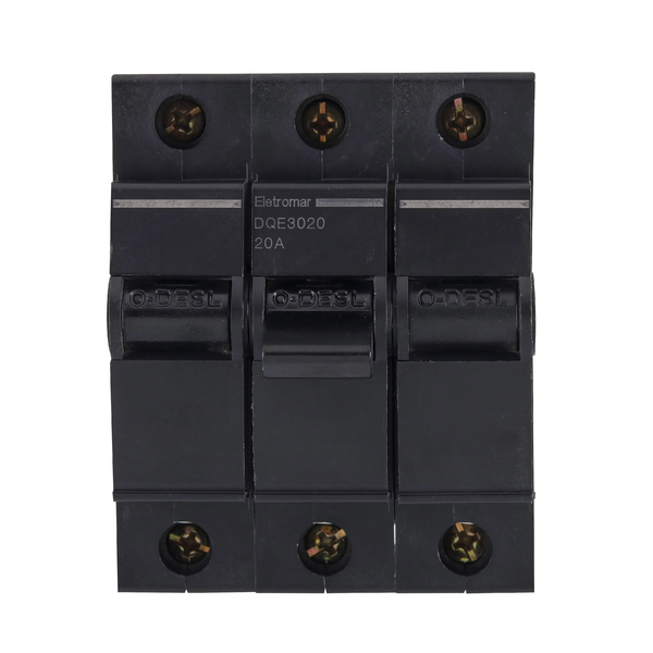 Disjuntor Nema Tripolar 220v a 380v 20A DQE3020 Eletromar
