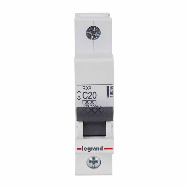 Rx3 Minidisjuntor 20A Monopolar 3000A Curva C Legrand