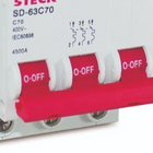 Disjuntor Steck Tripol Serie Sd63 C 70a Curva C 4,5ka