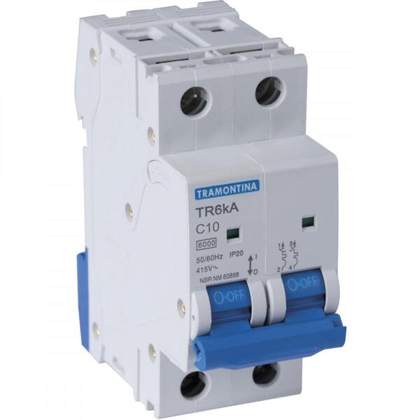Disjuntor Tr6ka 2 P 10 A Curva C Tramontina