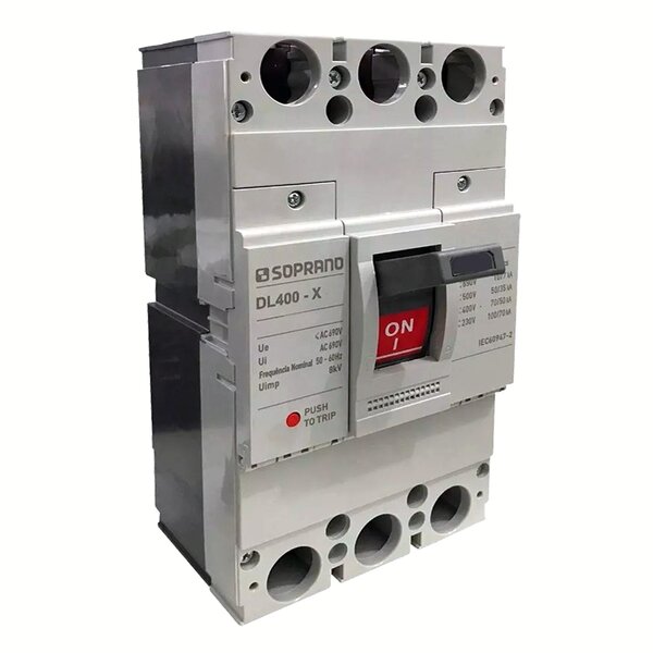 Disjuntor Trifásico Caixa Moldada Dl400-x 300a Soprano