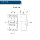 Disjuntor Tripolar Caixa Moldada Iec Dl100x 100a