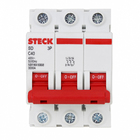 Disjuntor Tripolar Din Curva C 40A Steck