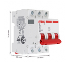 Disjuntor Tripolar Din Curva C 63A Steck