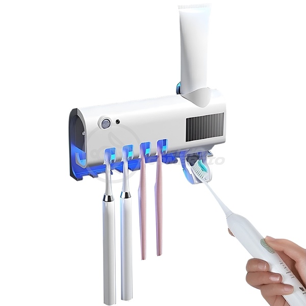 Dispenser Automático De Pasta E Esterilizador De Escova Com L