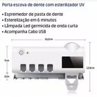 Dispenser Automático Pasta De Dente + Suporte E Higienizador