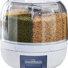 Dispenser Cereais Giratório Com 6 Divisões Acrílico Moderno