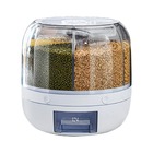 Dispenser D Alimentos Giratório C 6 Divisões P Grãos Cereais