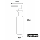 Dispenser Detergente Embutir Pia/cozinha Dourado 500ml - Demi