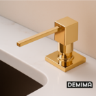 Dispenser Detergente Embutir Pia/cozinha Dourado 500ml - Demi