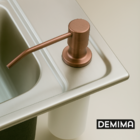 Dispenser Detergente Embutir Pia/cozinha Rose Gold 500 Ml- De