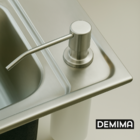 Dispenser Detergente Inox Porta Sabonete Liquido Embutir 330