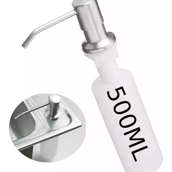 Dispenser Detergente Inox Porta Sabonete Liquido Embutir 500