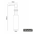 Dispenser Detergente Inox Porta Sabonete Liquido Embutir Pret