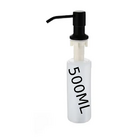 Dispenser Detergente Inox Preto Porta Sabonete Liquido Embuti