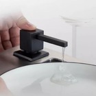 Dispenser Detergente Inox Preto Quadrado Inox Embutir Demima