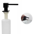 Dispenser Detergente Preto Quadrado Inox Embutir Demima- 330