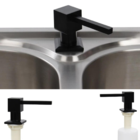 Dispenser Dosador De Embutir Aço Inox 304 Quadrado Preto 300