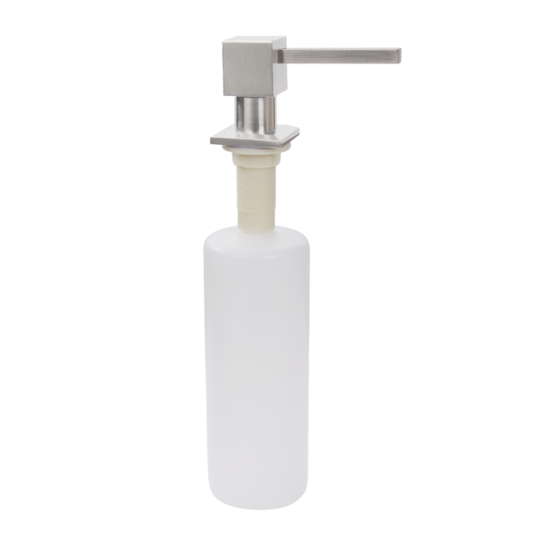 Dispenser Dosador Embutir Aço Inox Escovado Quadrado 500ml