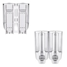 Dispenser Duplo Sabone Liquido Alcool Gel Shampoo Parede