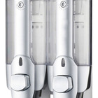 Dispenser Duplo Sabone Liquido Alcool Gel Shampoo Parede