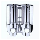 Dispenser Duplo Sabone Liquido Alcool Gel Shampoo Parede