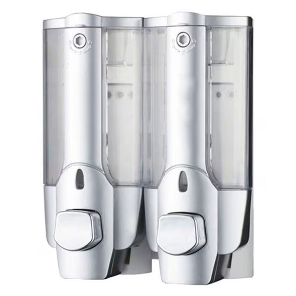Dispenser Duplo Shampoo Alcool Gel Sabonete Liquido Hotel Sho