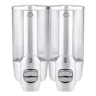 Dispenser Duplo Shampoo Kit 5 Uni Sabonete Alcool Gel Hotel C