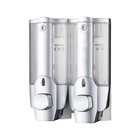 Dispenser Duplo Shampoo Sabonete Liquido Alcool Banheiro Hote