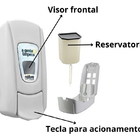 Dispenser P/sabonete Liq./alcool Gel 800ml. (c/reserv., Emb.