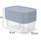 Dispenser Para Detergente 2 Em 1 Porta Esponja Trium Ou Azul