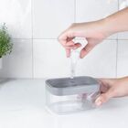 Dispenser Para Detergente 2 Em 1 Porta Esponja Trium Ou Branco