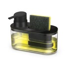 Dispenser para Detergente e Bucha Pia 500mL Preto Arthi