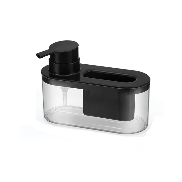 Dispenser para Detergente e Bucha Pia 500mL Preto Arthi