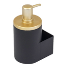 Dispenser  para  para Porta detergente  /600 ml - Preto/ Dourado fosco
