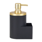 Dispenser  para  para Porta detergente  /600 ml - Preto/ Dourado fosco