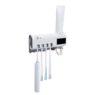 Dispenser Pasta De Dentes Automatico Luz Ultravioleta Suporte