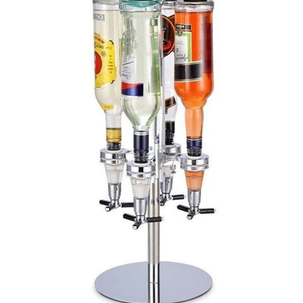 Dispenser Porta Bebidas Giratório Dosador Automático 4 Garraf