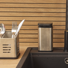 Dispenser Preto Aço Inox e Plástico 400 mL Loft Delinia