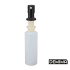 Dispenser Preto Detergente Porta Sabonete Liquido Embutir