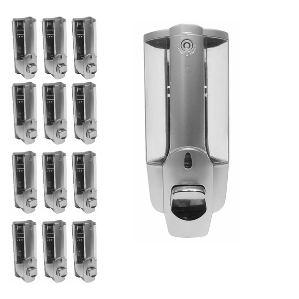 Dispenser Sabonete Liquido Shampoo Kit 16 Unidades Alcool Gel