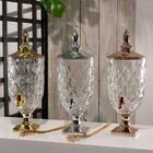 Dispenser/suqueira 5l De Cristal Ecológico Diamond C/tampa Pé